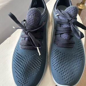 Crocs Lite Ride Pacer Men Size 11 Blue Sneakers Casual Lace up Water Shoes